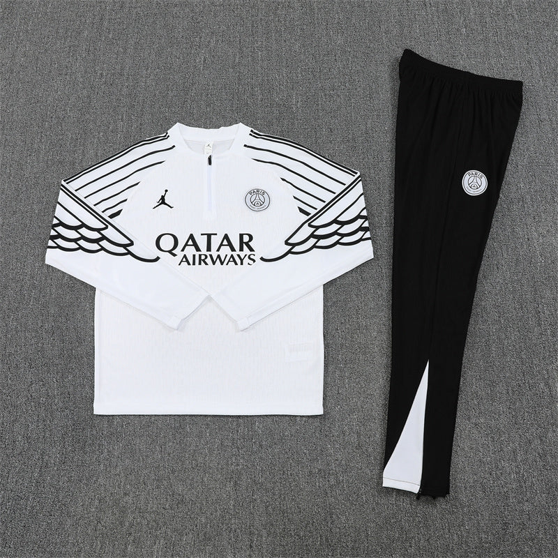 PSG Tracksuit-White and Black