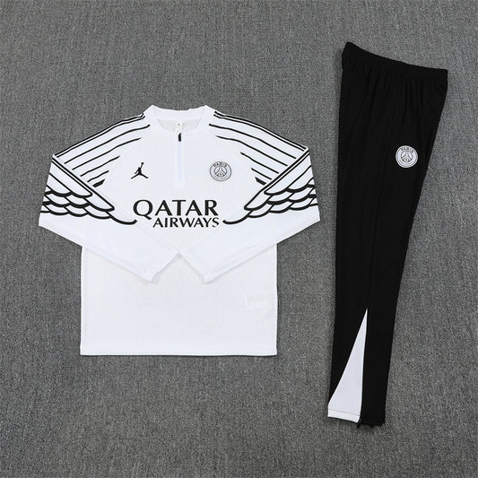 PSG Tracksuit-White and Black