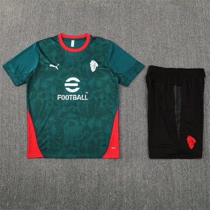 AC Milan Shorts Set-Dark Green and Black