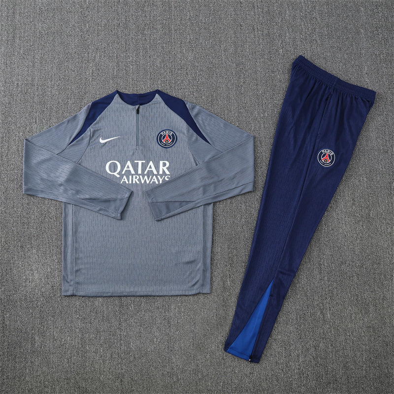 PSG Tracksuit-Grey and Navy Blue
