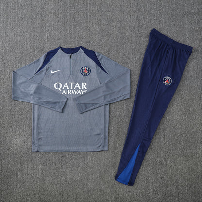 PSG Tracksuit-Grey and Navy Blue