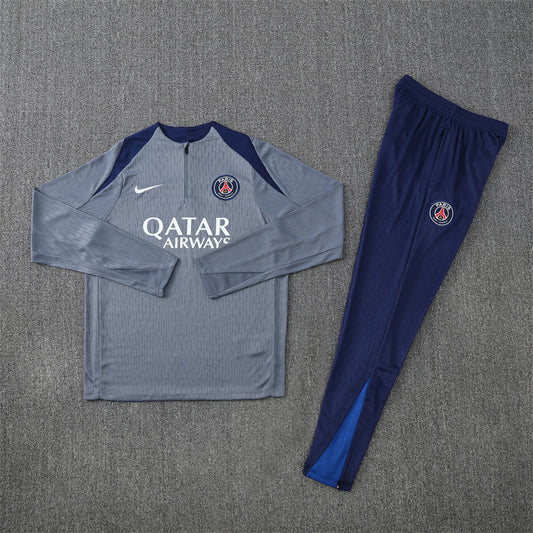 PSG Tracksuit-Grey and Navy Blue