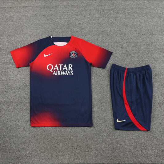 PSG Shorts Set-Red and Navy Blue