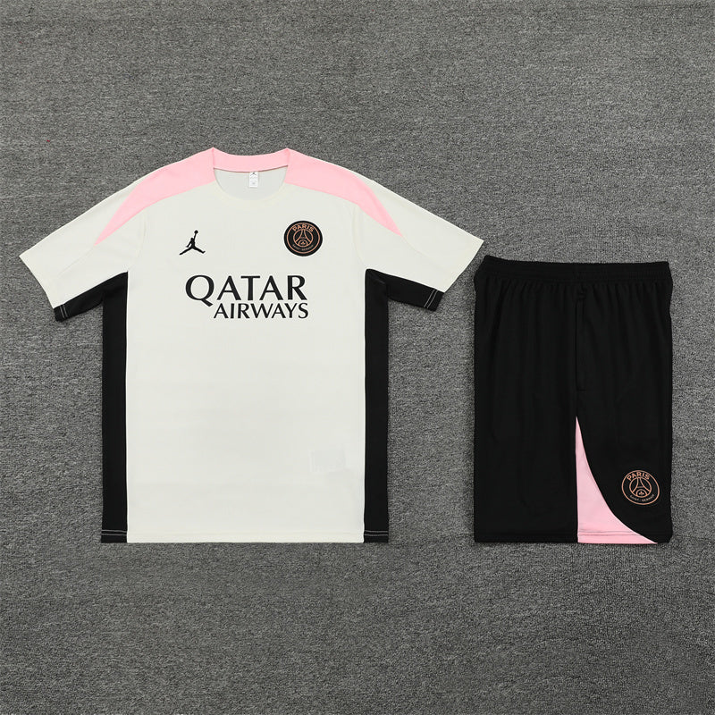 PSG Shorts Set-White and Black