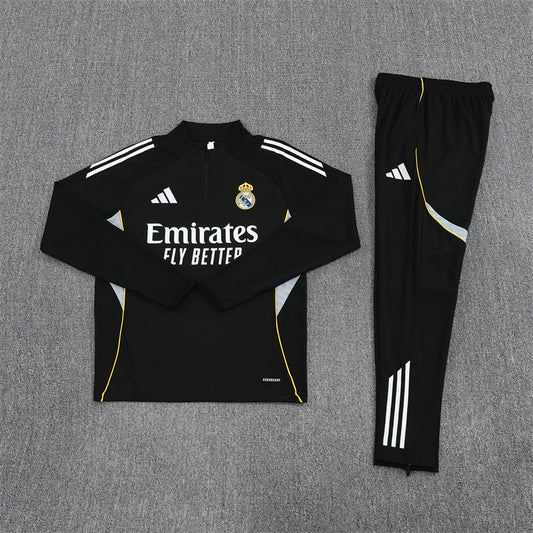 Real Madrid Tracksuit-Black