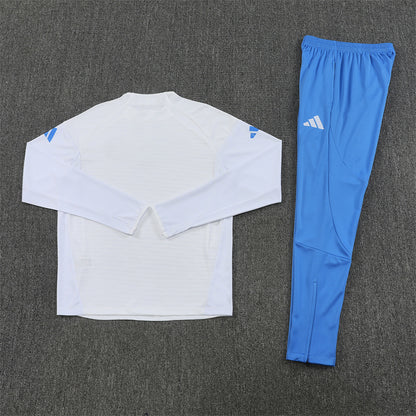 Real Madrid Tracksuit-White and Blue