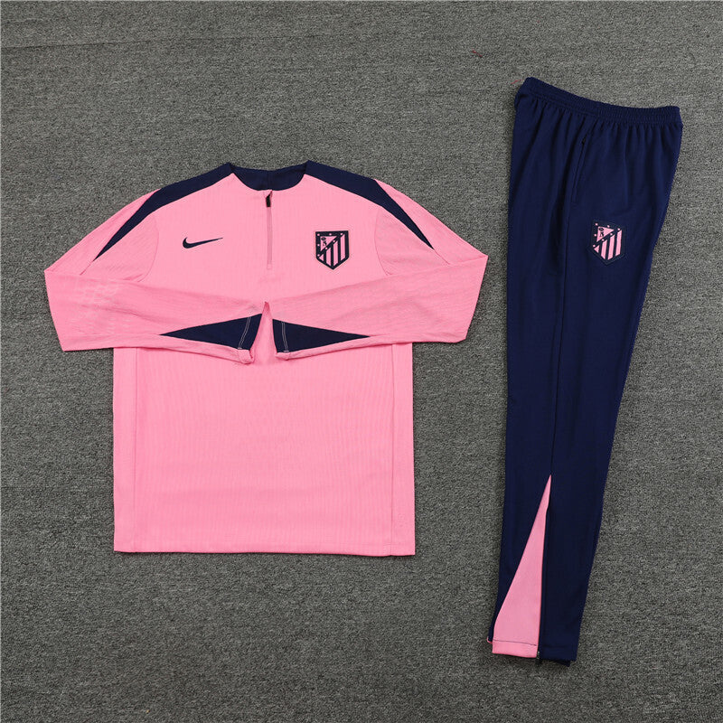 Atletico Madrid Tracksuit-Pink and Navy Blue