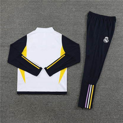Real Madrid Tracksuit-White and Black