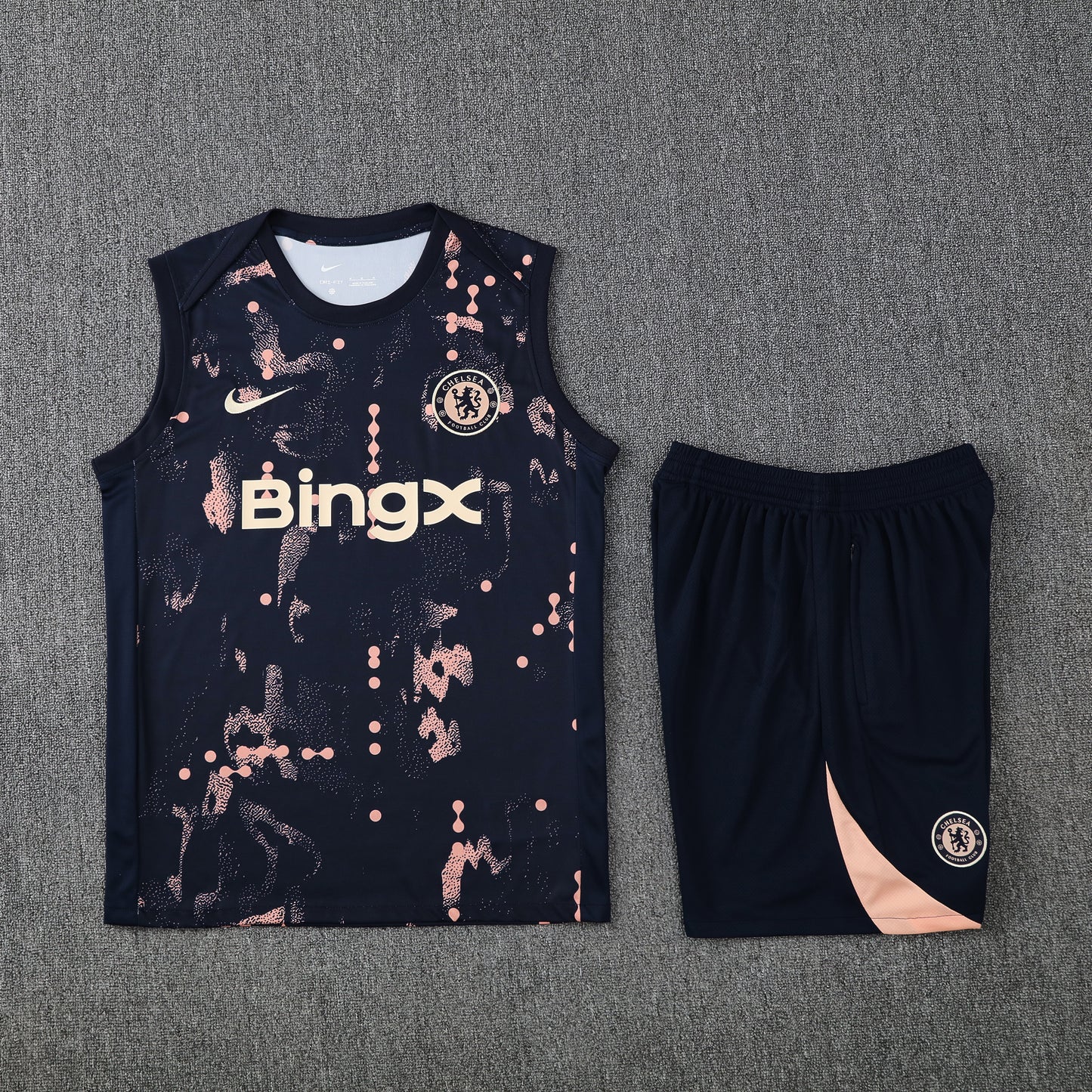 Chelsea Vest Set-Navy Blue