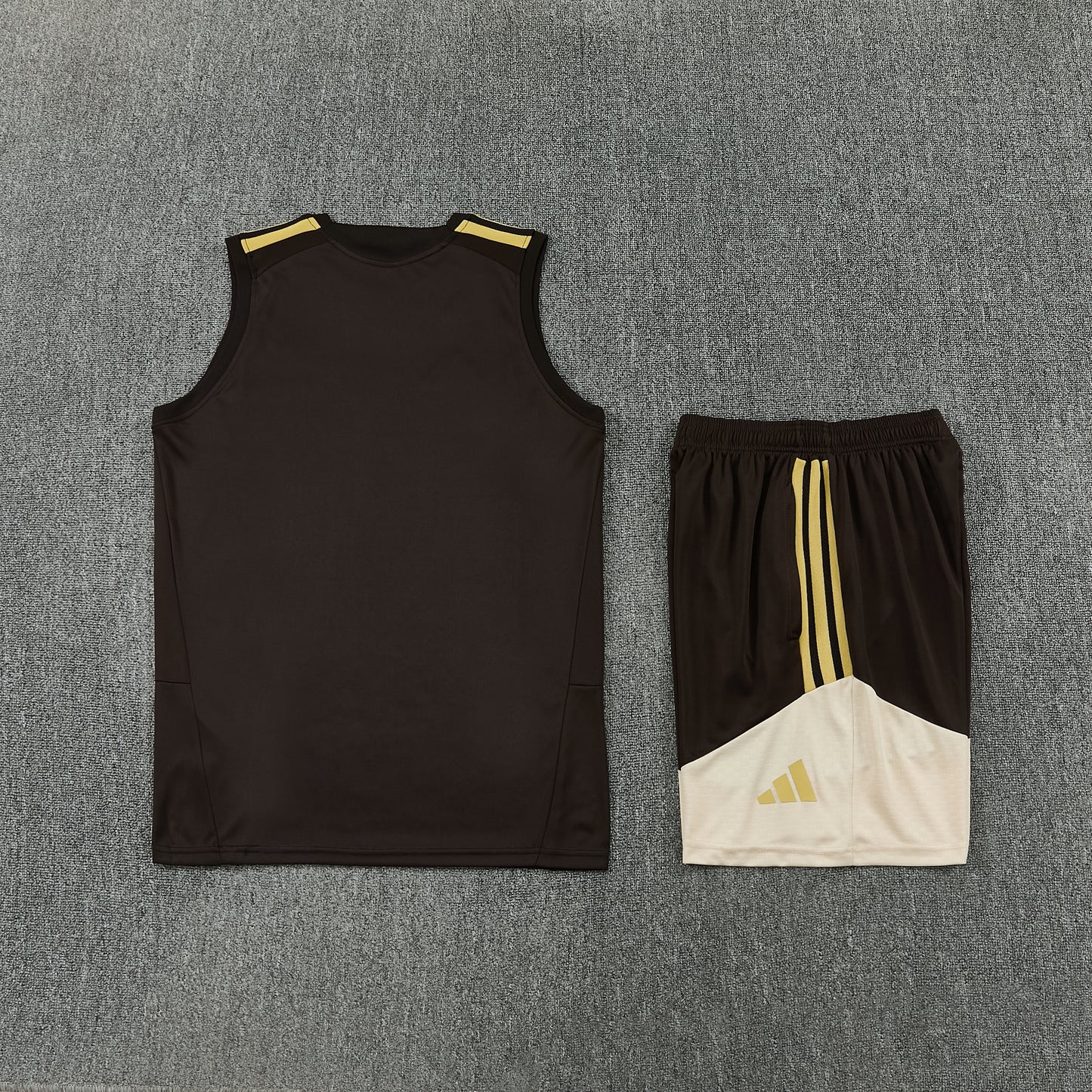 Flamengo Vest Set-Brown and Cream