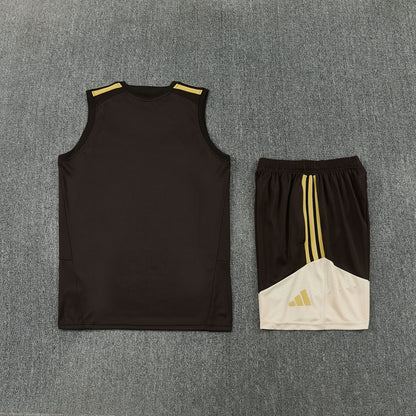 Flamengo Vest Set-Brown and Cream