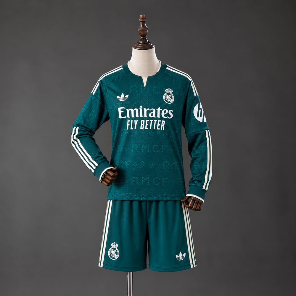 Real Madrid 26/27 Away Long-Sleeve Kids Kit