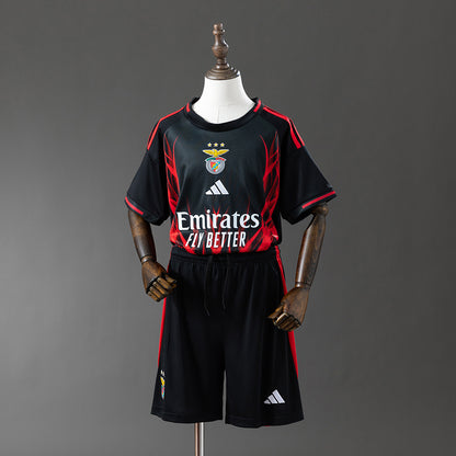 Benfica 25/26 Kids Kit Black Training Jersey