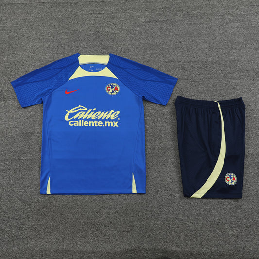 Club America Shorts Set-Blue and Black