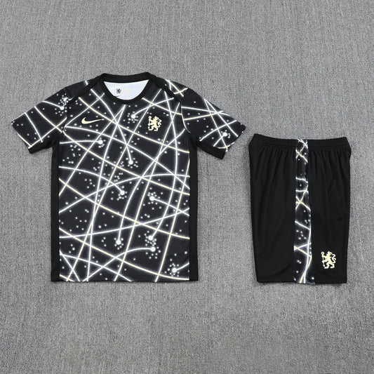 Chelsea Shorts Set-Black and White