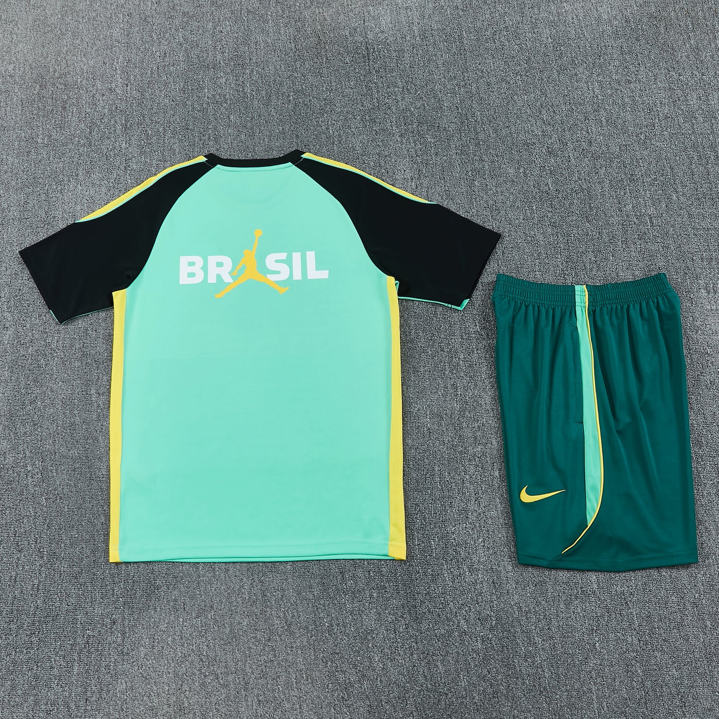 Brazil Shorts Set- Green and Dark Green