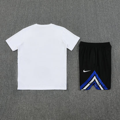 Inter Milan Shorts Set-White and Black