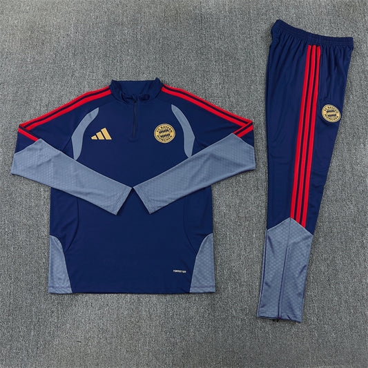 FC Bayern Munich Tracksuit-Navy Blue and Grey