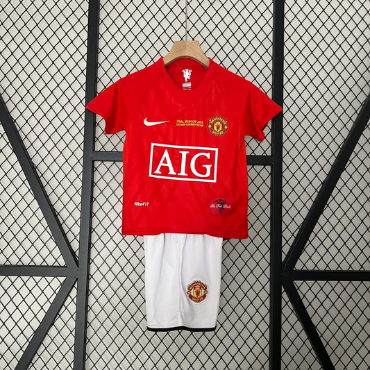 kids Manchester United 07/08 Champions League version home