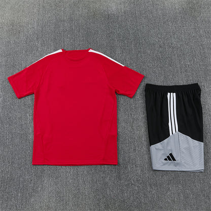Spain Shorts Set-Red and Black