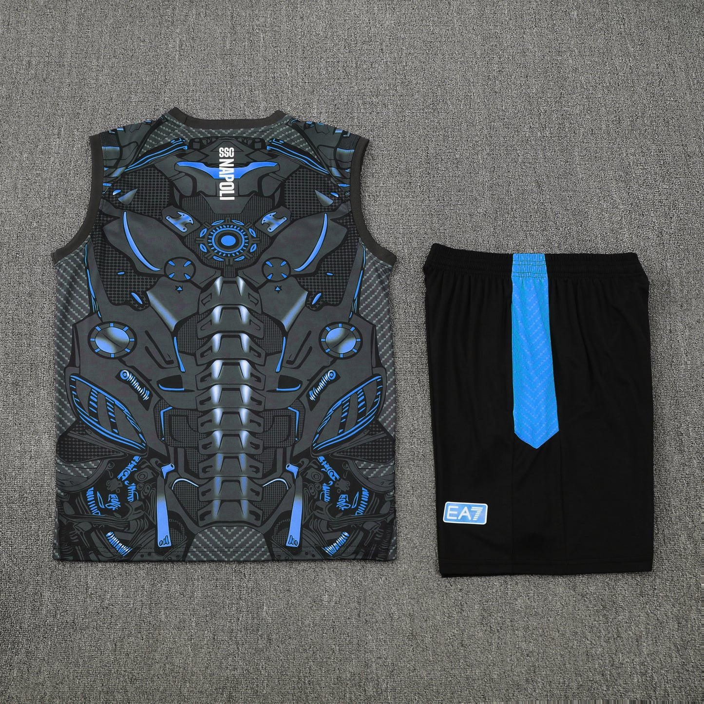 Napoli Vest Set-Dar Grey and Black