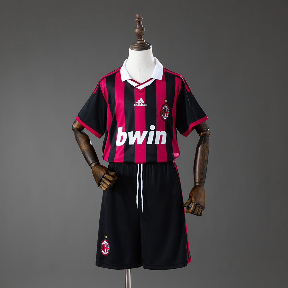 AC Milan 09/10 Home Retro Kids Kit