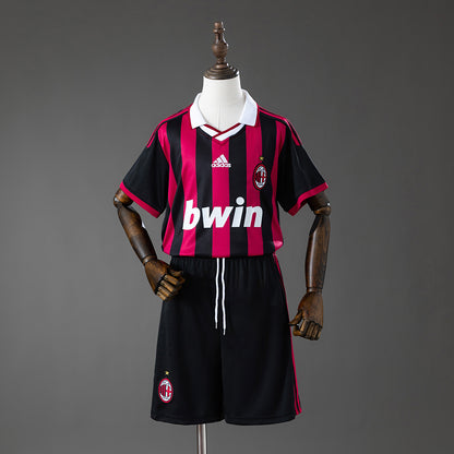 AC Milan 09/10 Home Retro Kids Kit