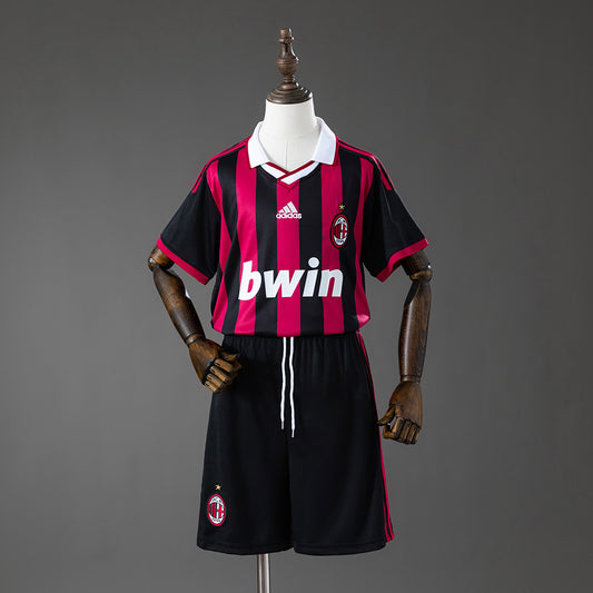 AC Milan 09/10 Home Retro Kids Kit