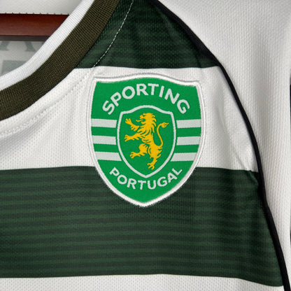 Retro Long Sleeve Sporting Lisbon 01/03 Home