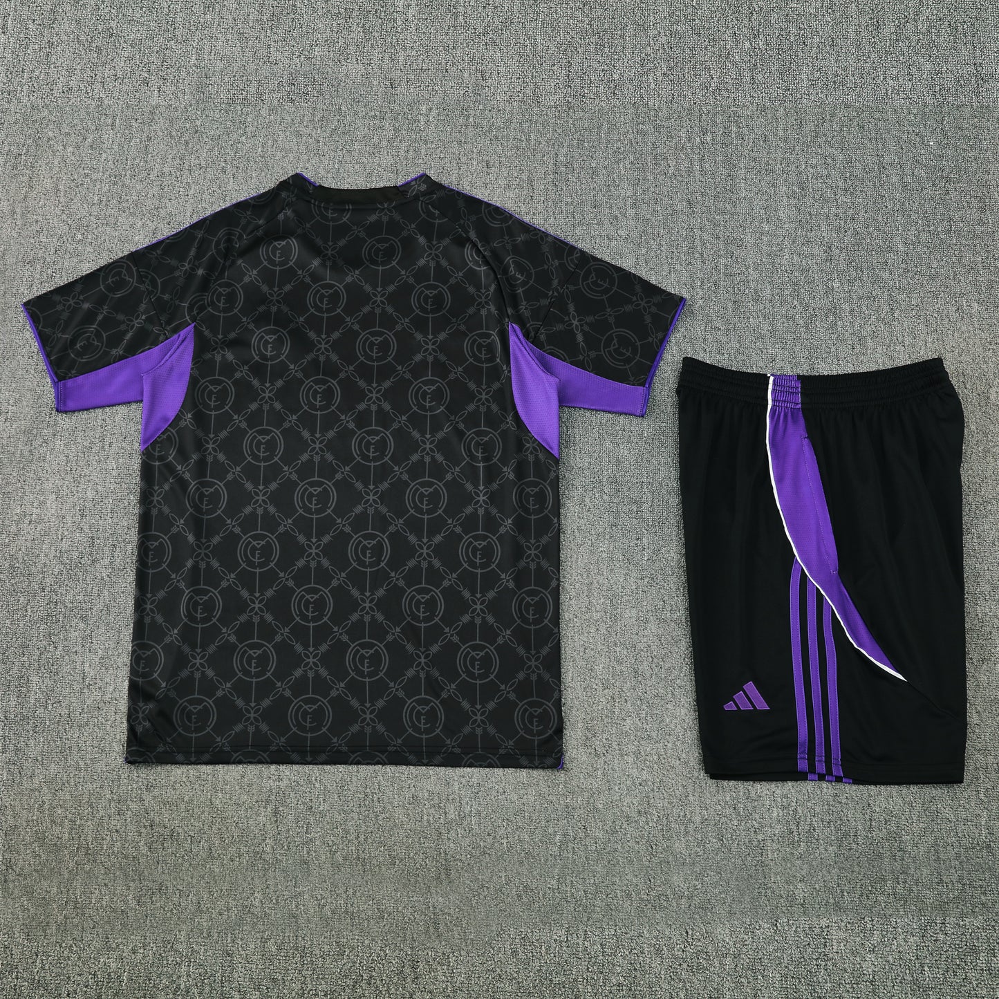 Real Madrid Shorts Set-Black and Purple