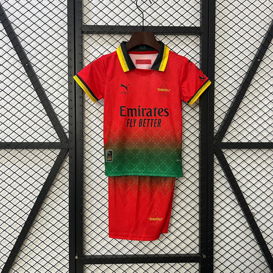 25/26 kids AC Milan Co-Branded Edition Jersey