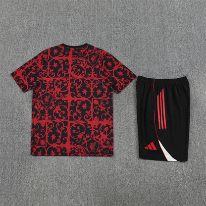 Liverpool Shorts Set-Red and Black