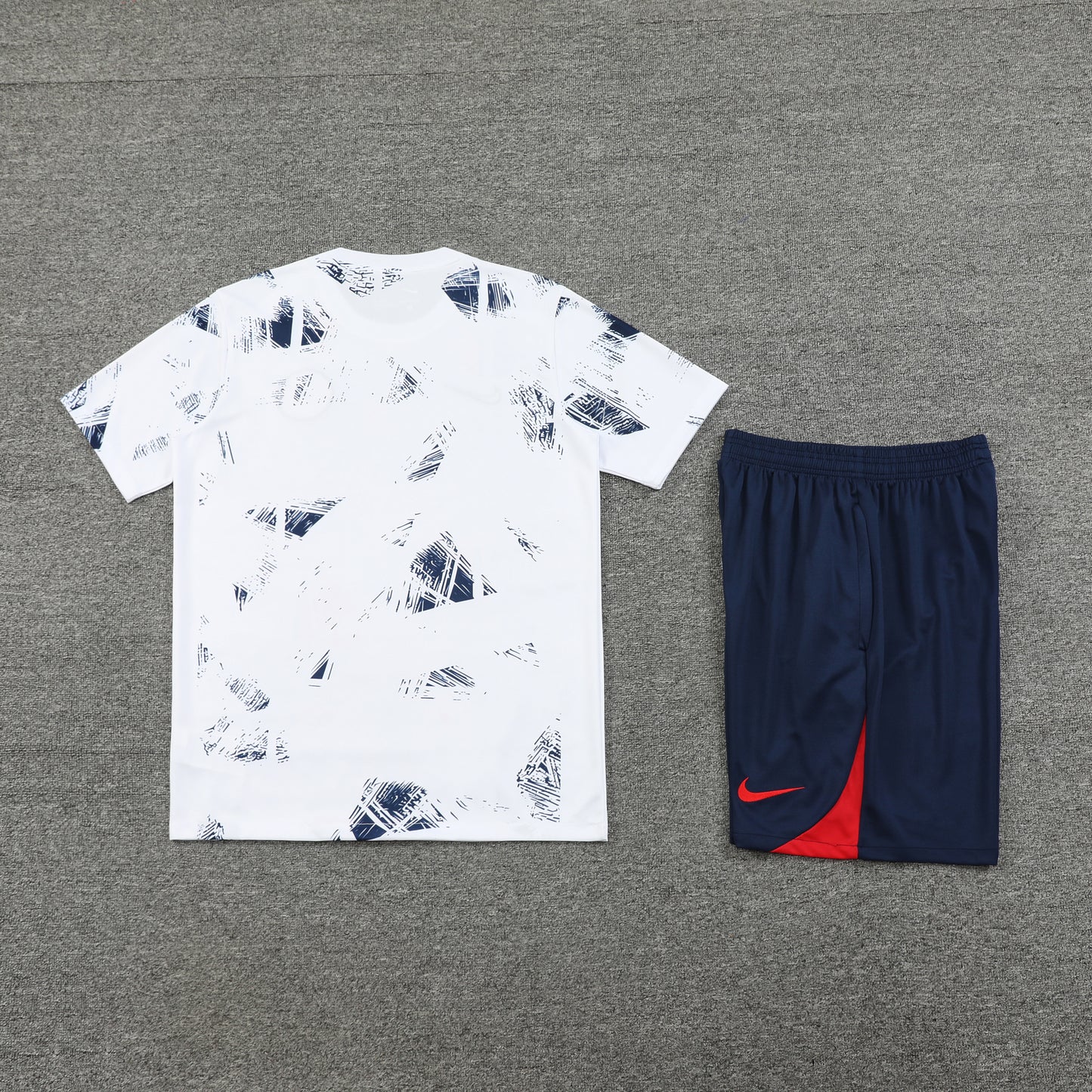 PSG Shorts Set-White and Navy Blue