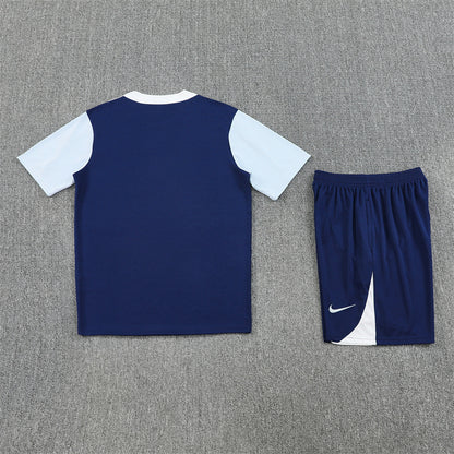 Tottenham Shorts Set-Navy Blue and White