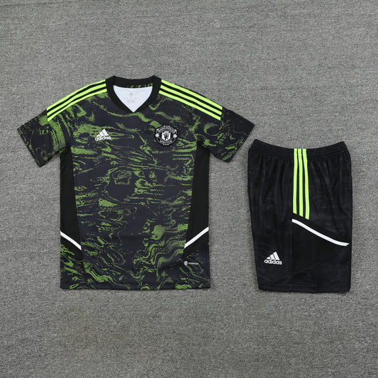 Manchester United Shorts Set-Dark Green and Black