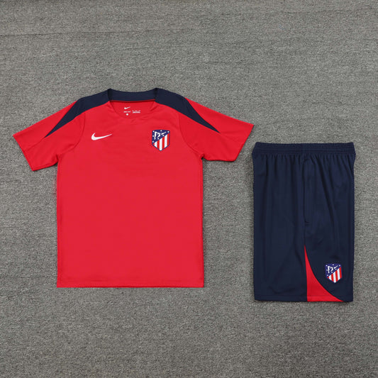 Atletico Madrid Shorts Set-Red and Navy Blue