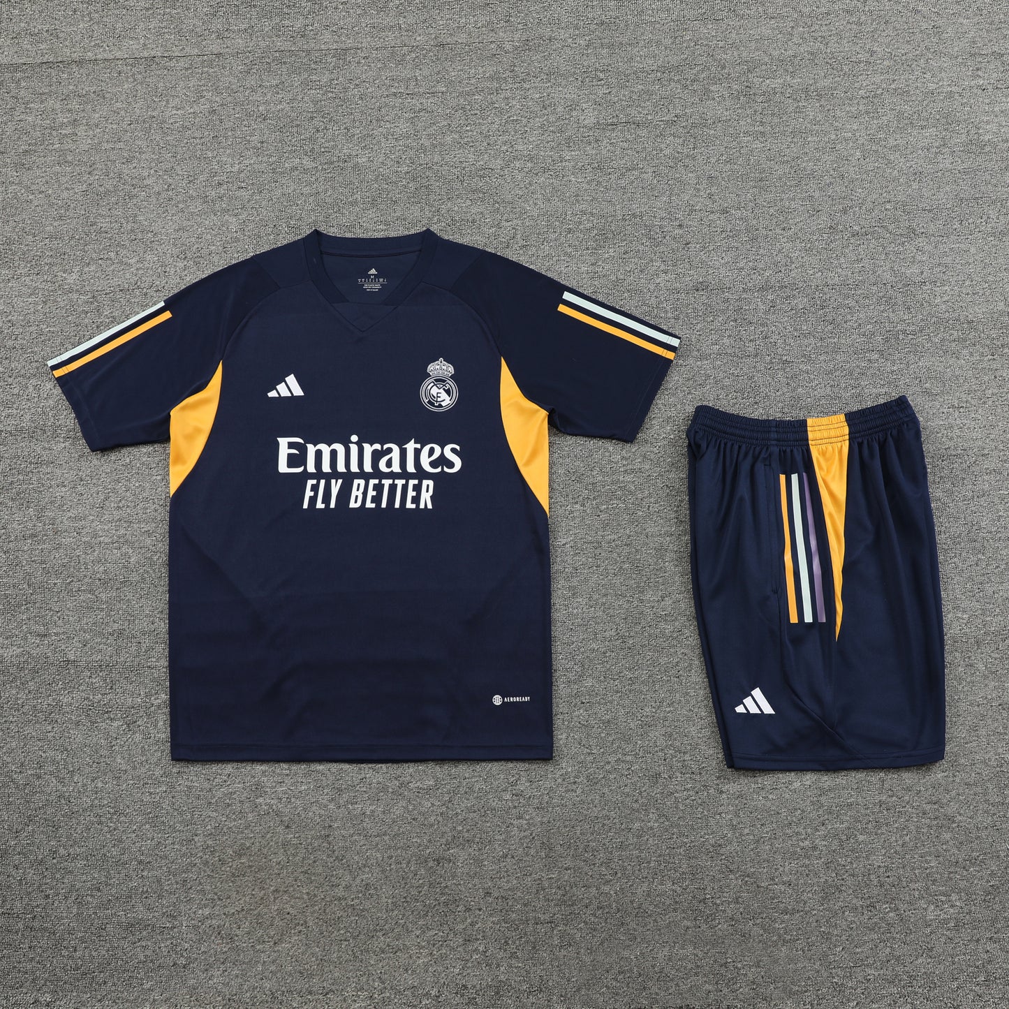Real Madrid Shorts Set-Black and Golden