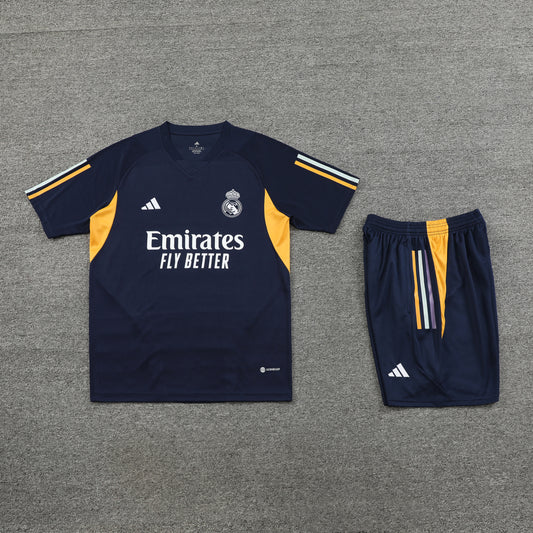 Real Madrid Shorts Set-Black and Golden