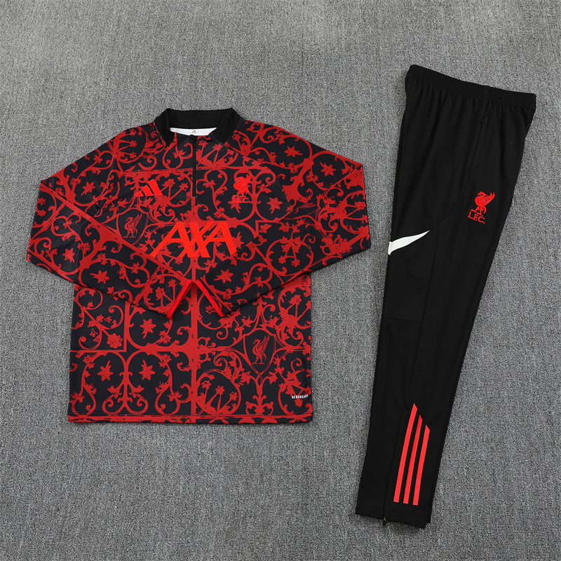 Liverpool Tracksuit-Red and Black