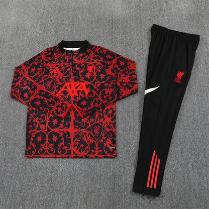 Liverpool Tracksuit-Red and Black