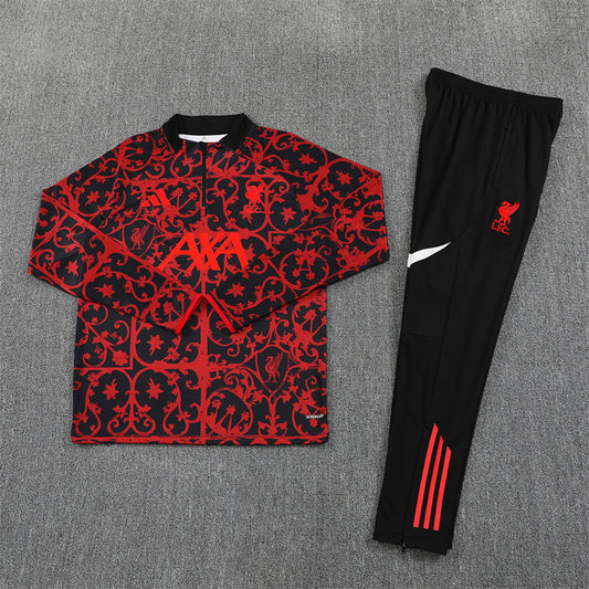 Liverpool Tracksuit-Red and Black
