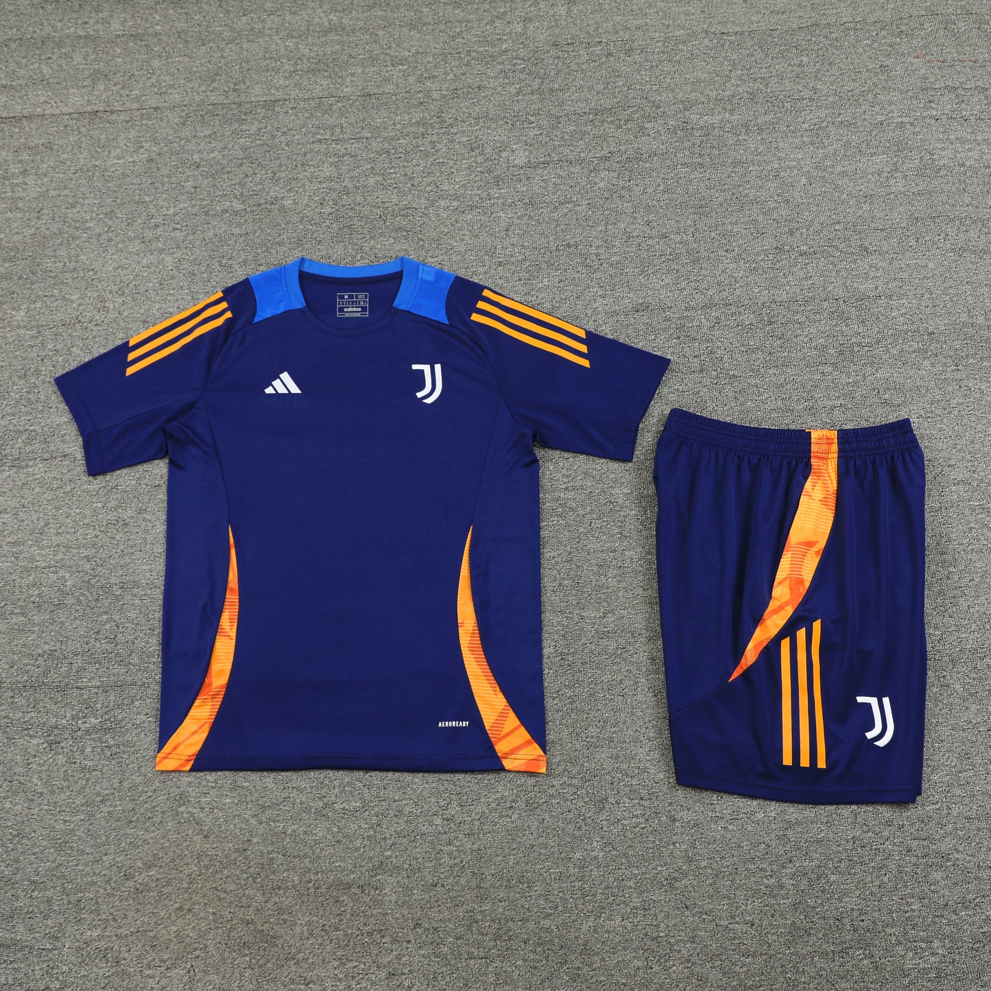 Juventus Shorts Set-Navy Blue and Orange