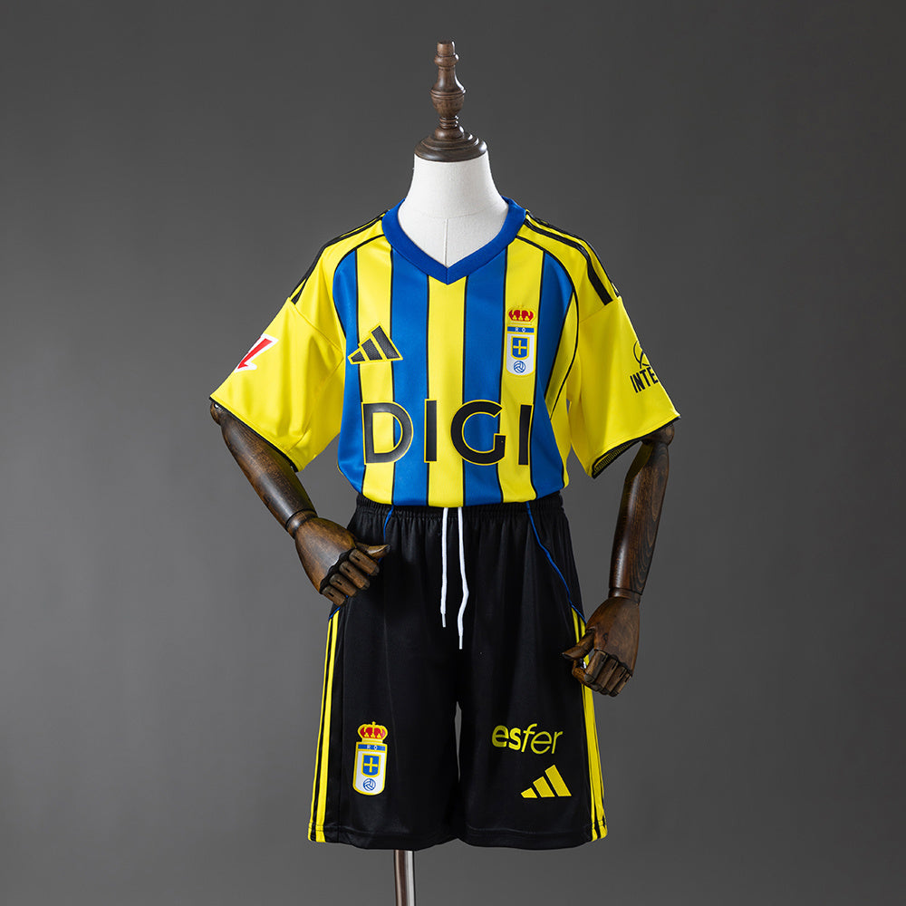 Real Oviedo 25/26 Away Kids Kit Jersey