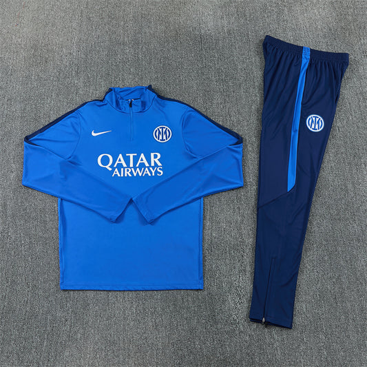 Inter Milan Tracksuit-Blue and Navy Blue