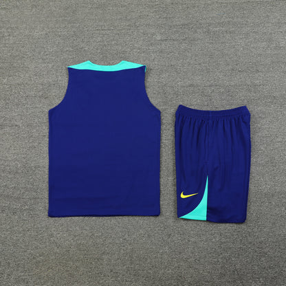 Brazil Vest Set-Dark Blue