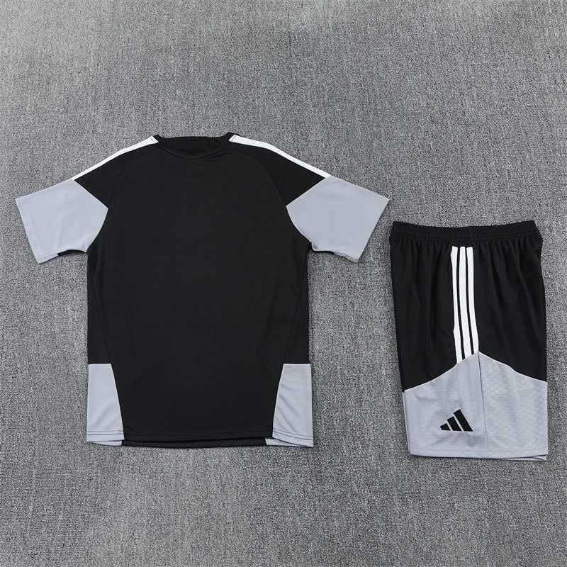 Spain Shorts Set-Black and Grey