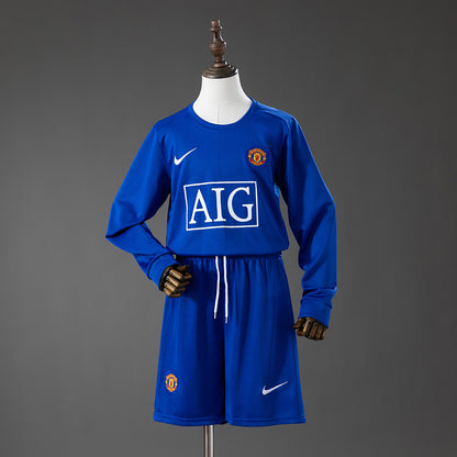 M-U 08/09 Third Away Retro Long-Sleeve Kids Kit