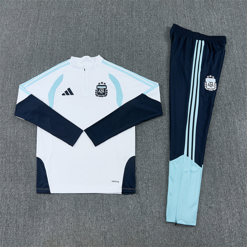 Argentina Tracksuit-White and Navy Blue