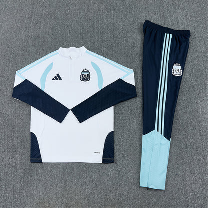 Argentina Tracksuit-White and Navy Blue