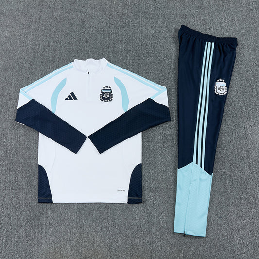 Argentina Tracksuit-White and Navy Blue